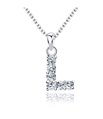 Necklace Silver L Shape SSLPE-L